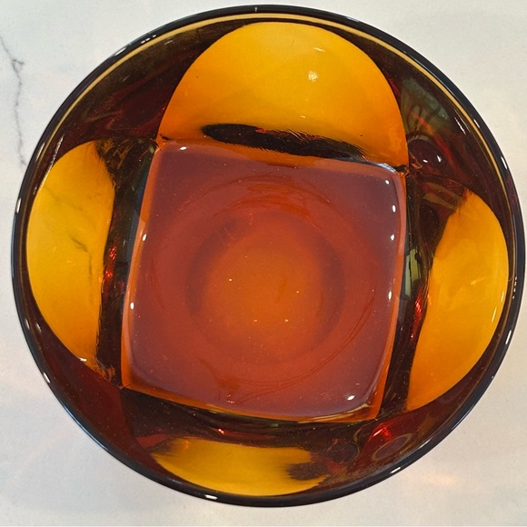 MCM Vintage AMBER DESSERT / SNACK / FRUIT BOWL  4.5 inches MCM Lot Of 5! - Picture 3 of 8